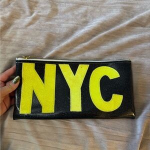 Black and Yellow NYC Cosmetic Bag